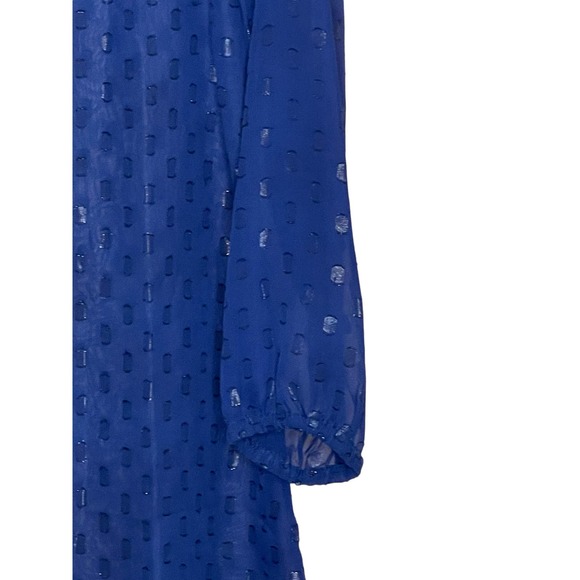 Macbeth Collection Women's Cover Up Sheer Tassel Pullover Swim Cover Blue Medium - Picture 5 of 8